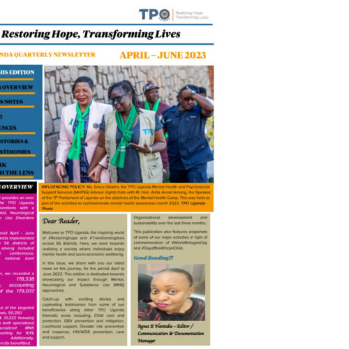 TPO Uganda Quarterly Newsletter April to June 2023