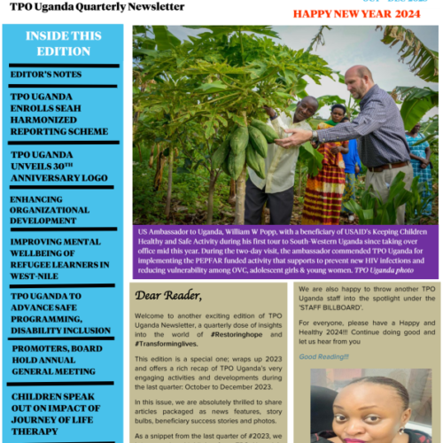 TPO UGANDA QUARTERLY NEWSLETTER OCTOBER TO DECEMBER 2023